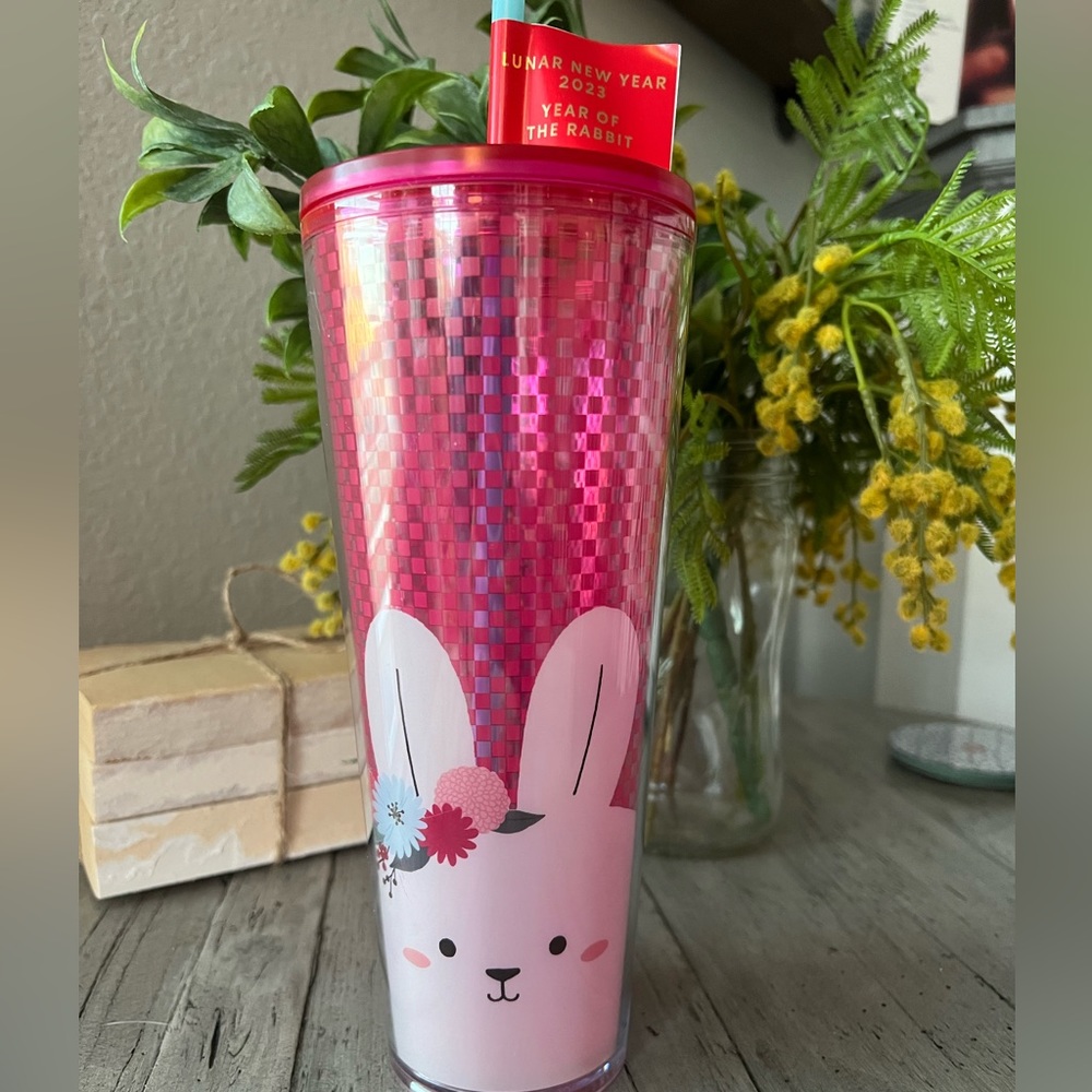 NWT- STARBUCKS LUNAR YEAR 2023- YEAR OF THE RABBIT COLLECTIBLE TUMBLER💕🐰